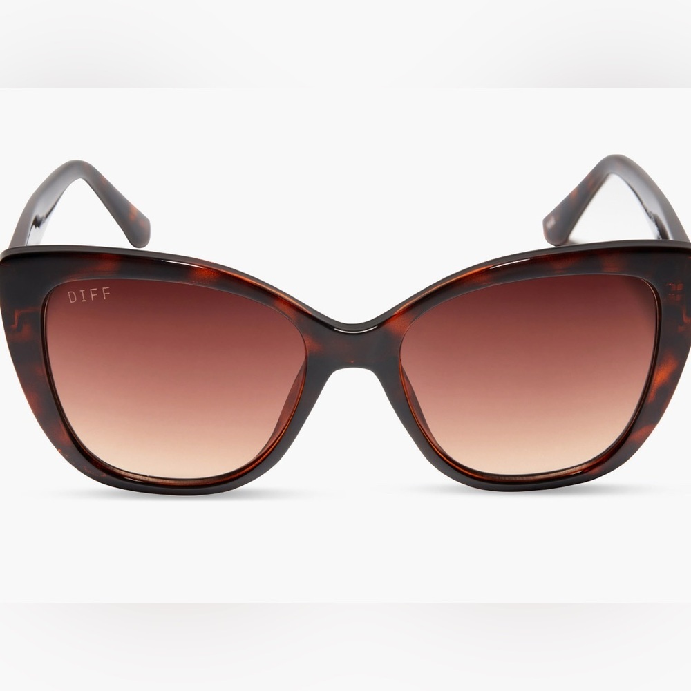 DIFF 54mm dark tortoise sunglasses. Nwt